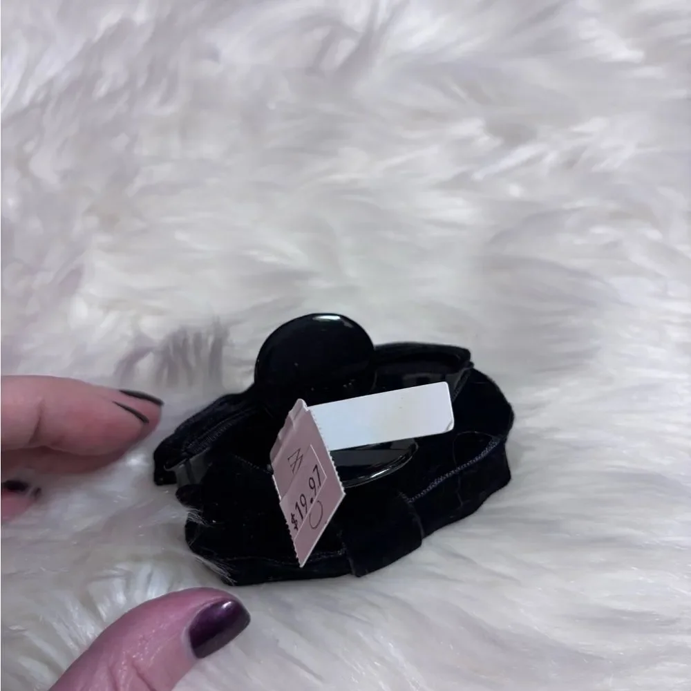J. Crew Black Velvet Bow Hair Clip